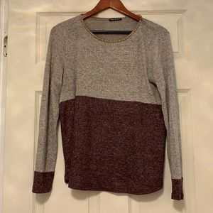 Pink Clover color block sweater